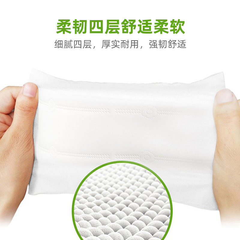 Flower large plate paper large roll bathroom special paper towel 6 rolls*450g whole box batch hotel commercial hand towel roll paper