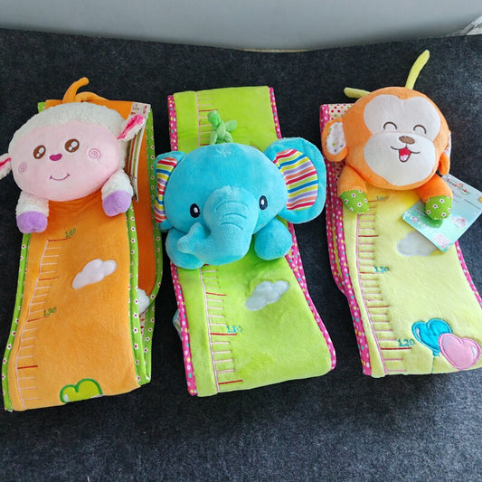 Tail order, Happy Monke, slightly flawed baby, measuring scale, baby elephant fabric, plush paper, height ruler