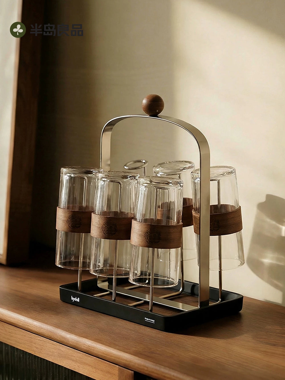 Peninsula Liangpin cup holder, cup storage rack, drain rack, teacup water cup, stainless steel medieval style upside-down shelf