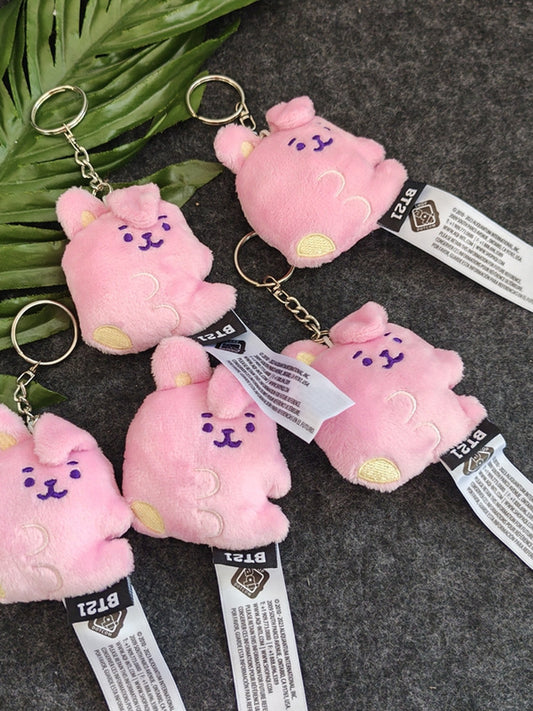 Daily order BT21 cute long-eared rabbit plush pendant cute keychain doll doll plush figure coin purse
