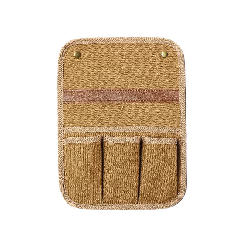 Outdoor Kermit Chair Armrest Hanging Bag Canvas Storage Bag Waterproof and Wear-Resistant Multifunctional Portable Office Chair Storage Bag
