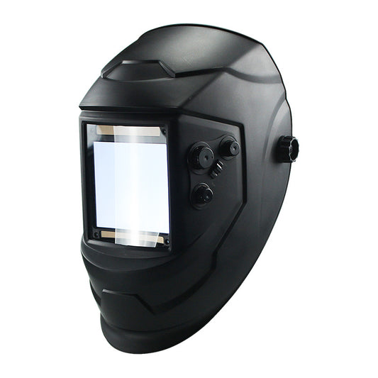 Welding cap full face lightweight welder mask oversized screen dual LCD electric true color protection automatic dimming head-mounted welding cap