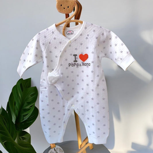 Baby jumpsuits autumn and winter padded warmth, newborns male and female, baby air cotton crawling clothes, toddler monk clothes
