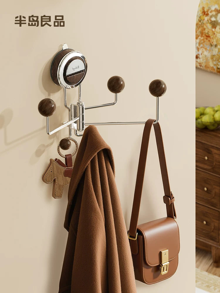 Peninsula BESCO vacuum suction cup hook wall rotating bathroom wall hanging door after punching strong load-bearing clothes hook