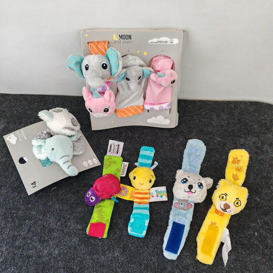 Exported to the United States newborn toys L home ladybug bee baby rattle socks foot cover hand crank paper plush toys