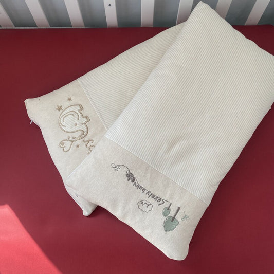 Children's pillows, baby cotton, detachable washable pillow core, pillowcases, kindergarten baby children, cotton pillows, cotton sweat absorption