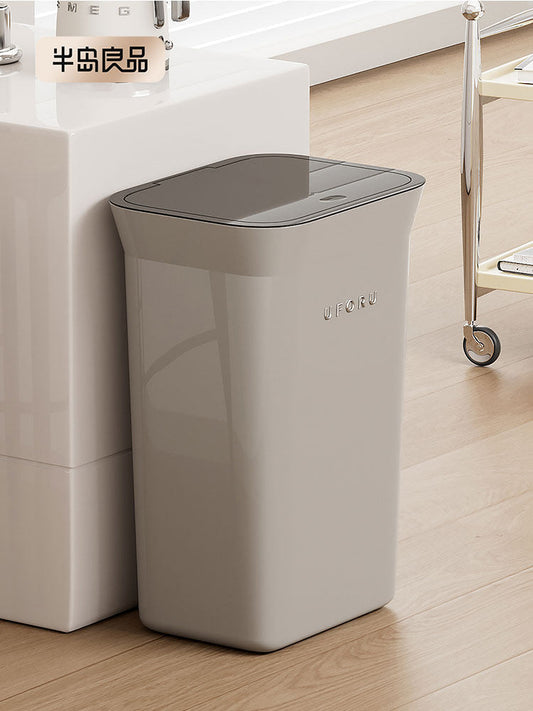 Trash can household 2025 new kitchen large capacity living room with lid no need to bend over kitchen waste special hygiene Y
