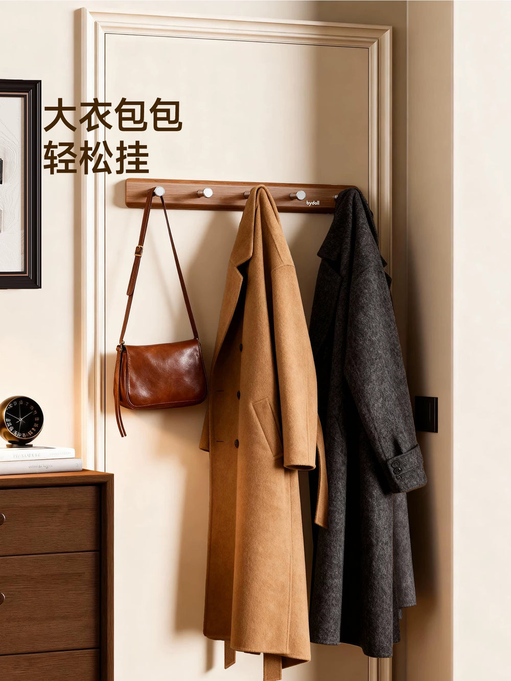 [Peninsula BESTORE] suction cup door back hook, no punching hole, strong load-bearing storage rack, bedroom wall hanger