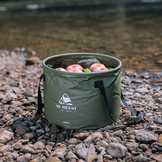 Outdoor folding bucket travel camping bucket bucket portable camping portable car empty bucket fishing bucket water storage tank
