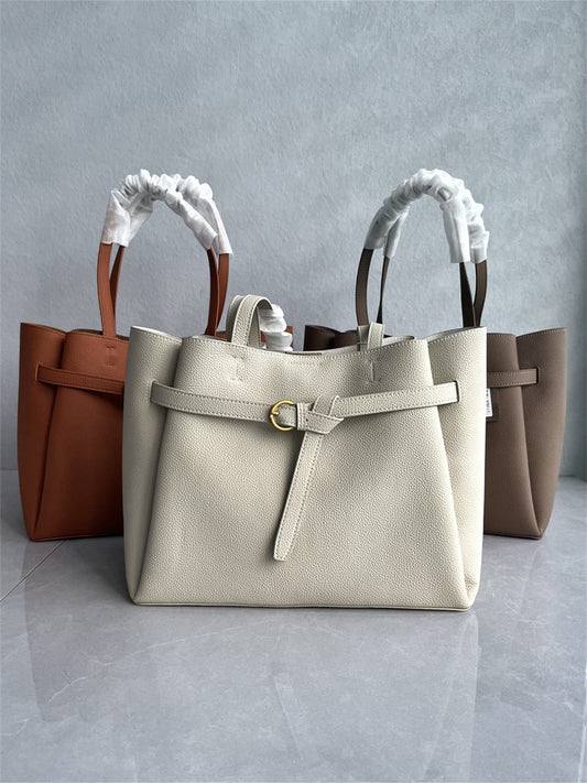 2024 new high-quality cowhide tote bag trendy fashion high-end large-capacity commuter shoulder crossbody women's bag