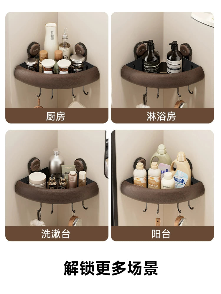 Suction cups, plastic wood, corner shelves, toilets, bathrooms, vanities, showers, shampoos, shampoos, triangle storage, Y