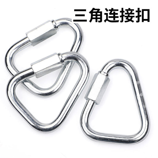 Iron galvanized connecting rings, carabiners, fast rings, triangle nut buckles, sandbags, load-bearing lifting rings, buckles, chain buckles