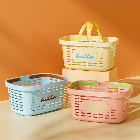 Bathroom bath basket, basket storage basket, portable drainage bath basket, student toiletry storage basket, dormitory bath basket