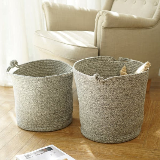 Nordic fabric storage basket, woven basket, snack toy sundries storage bucket, laundry basket, change of clothes basket, dirty laundry basket