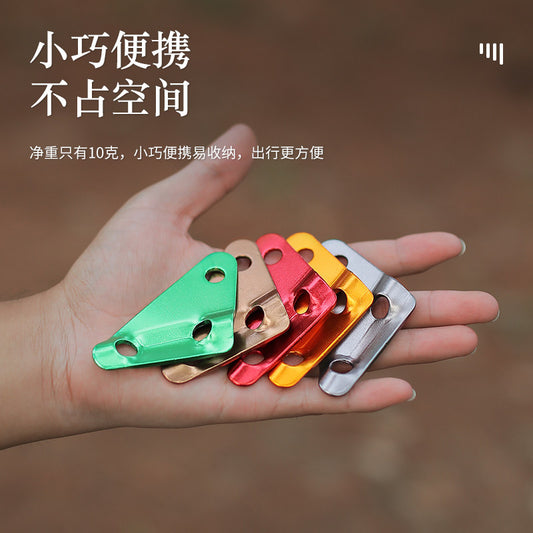 Aluminum alloy wind rope buckle adjustment buckle outdoor camping tent canopy accessories triangle large size draw rope anti-slip rope buckle