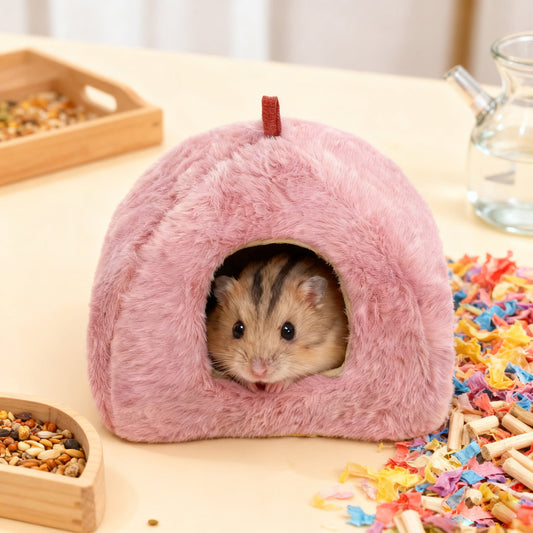 Hamsters winter nests, rabbit fluff, winter warmth nests, golden bears hide nests, plush rats sleep in cotton nests
