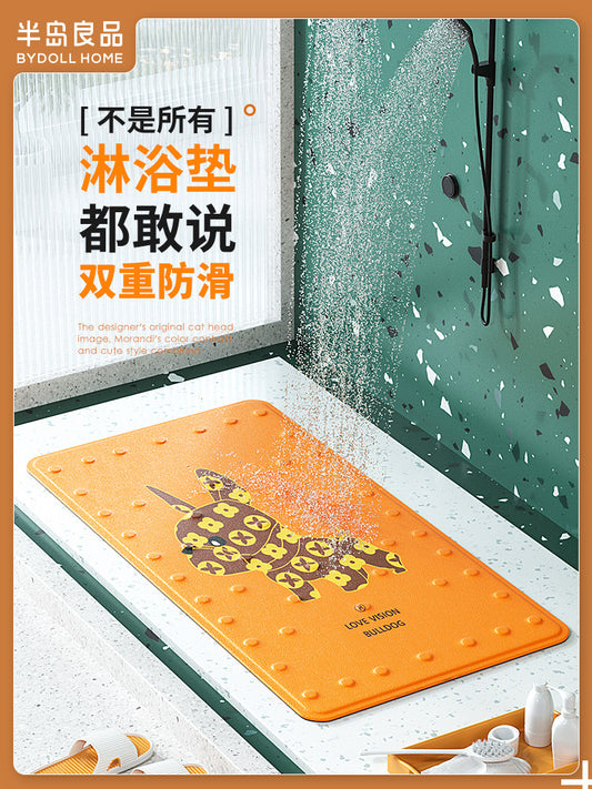 Light luxury bathroom anti-slip mat, home shower room floor mat, children's bath mat, toilet anti-drop David bath mat