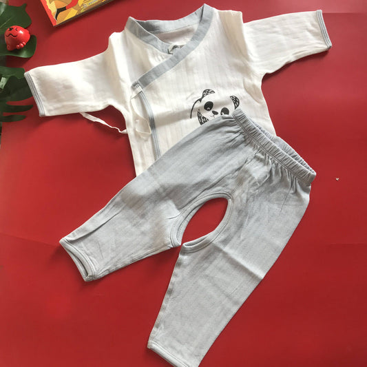Slightly flawed newborn baby monk clothes autumn and winter cotton underwear set 0-3 newborn autumn clothes and autumn pants spring and autumn
