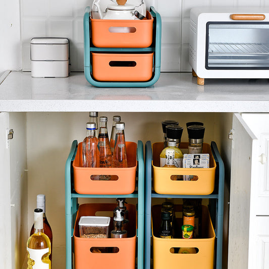 Movable cart storage rack home living room snack toy storage rack bedside organizer storage rack storage rack