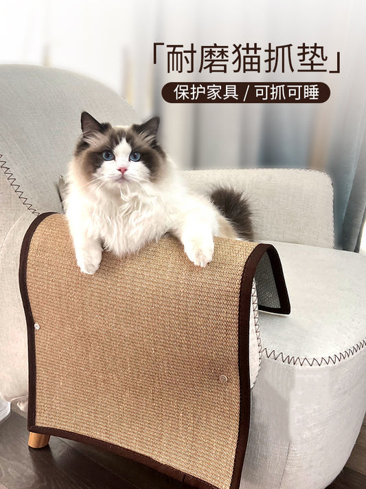 Cat scratching board jute wear-resistant large cat litter does not fall off the swarf sleeping pad claw sharpener sleeping cat scratching pad claw training cat supplies