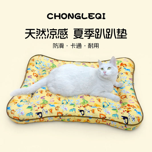 Cat mat sleeping with all-season universal summer cool small and medium-sized pet dog mat non-stick hair cooling sleeping mat