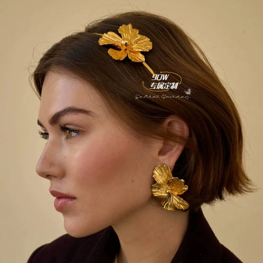 9QW European and American Forest Temperament Flower Headband Women's Fashion Exquisite High-end Headband 2025 New Hairpin Hair Accessories