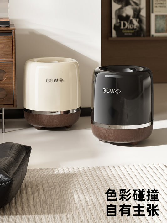 Trash can home 2025 new large-capacity living room special light luxury high-end kitchen wheeled bathroom paper basket Y