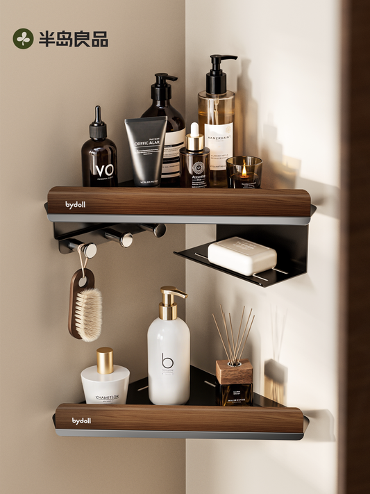 Peninsula Liangpin bathroom storage rack, bathroom special washbasin, toilet corner organizer, triangular basket storage shelf