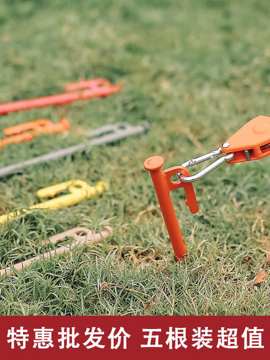 Outdoor color tent ground nails new camping with thick steel nails Camping canopy accessories beach camping nails Canopy nails
