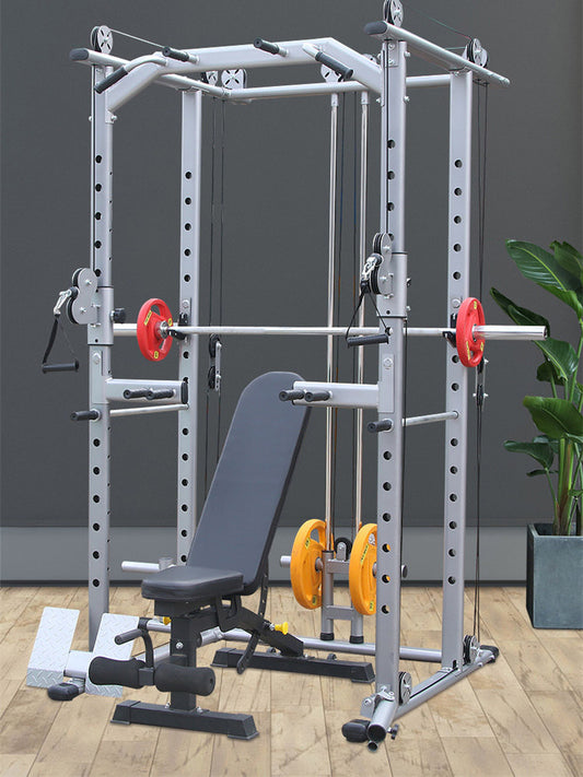 Commercial Smith machine comprehensive trainer gantry fitness equipment home combination squat rack multi-functional bird