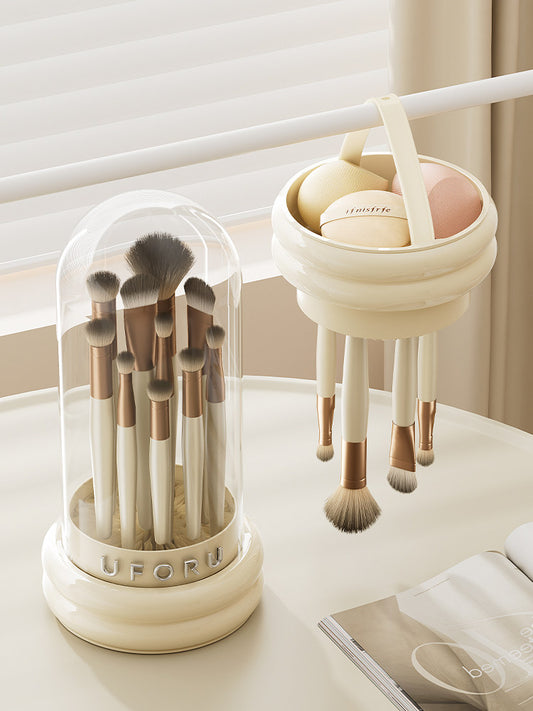 Makeup brush cleaning artifact makeup brush, beauty egg puff, cleaning bowl, storage tube, washing and drying, one without hurting the bristles