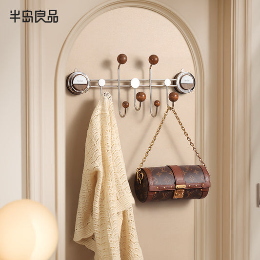 Suction cup door, rear hook, non-perforated clothes, strong load-bearing, entrance door, storage rack, bedroom wall, clothes hook