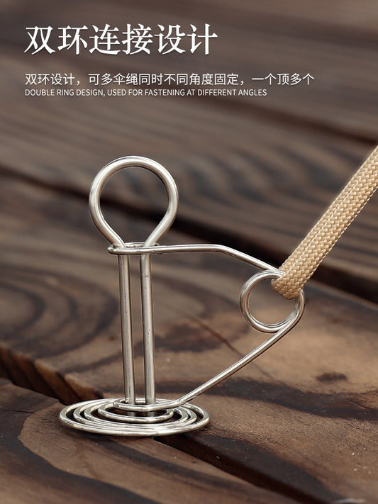 Outdoor camping, octopus, deck nails, windproof rope buckles, high-strength spring buckles, tent fishbone ground nails, umbrella rope buckles