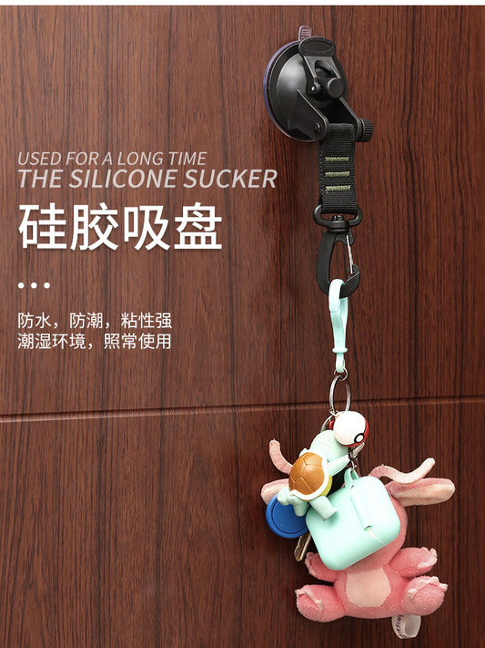 Outdoor car suction cup tent fixing hook canopy awning cloth car side top and tail window glass luggage fixing hook