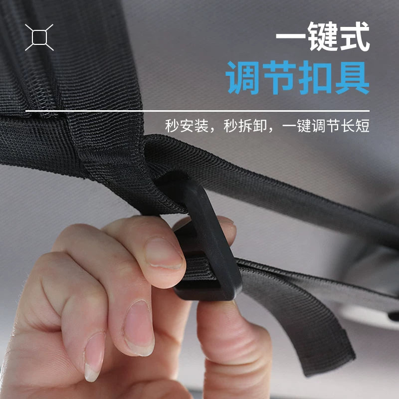 Car ceiling storage net, car storage net, pocket hanging bag, self-driving travel travel supplies, car storage bag