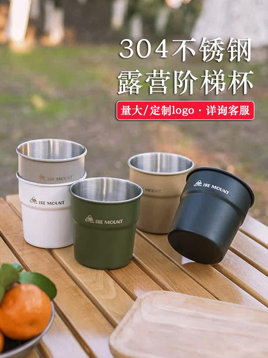 304 stainless steel beer mug outdoor camping coffee mug direct drink mug commercial restaurant cold drinking water mug drink mug