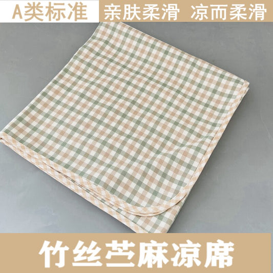 Free shipping children's mattress double-layer thick soft mat baby mat baby mat baby mat bamboo fiber parent-child model