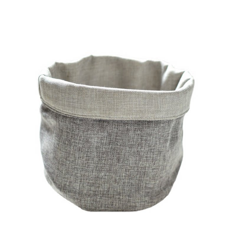 Cotton and linen storage basket, art desktop storage basket, remote control, cosmetics organizer, underwear basket, miscellaneous items storage basket