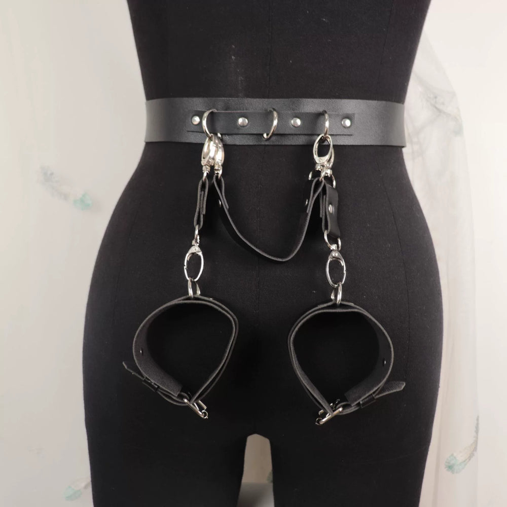 [Coco Witch] Sex Luck Code! European and American fashion trend belt decoration accessories punk style belt set