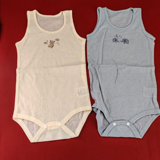 Daily order light suspender hayi cotton mesh crawling suit baby breathable triangle crawling sweat vest bodysuit 90