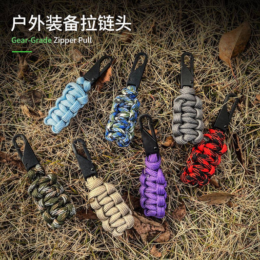 Outdoor backpack remodeling DIY replaceable zipper head bag clothing puller equipment tail rope zipper repair