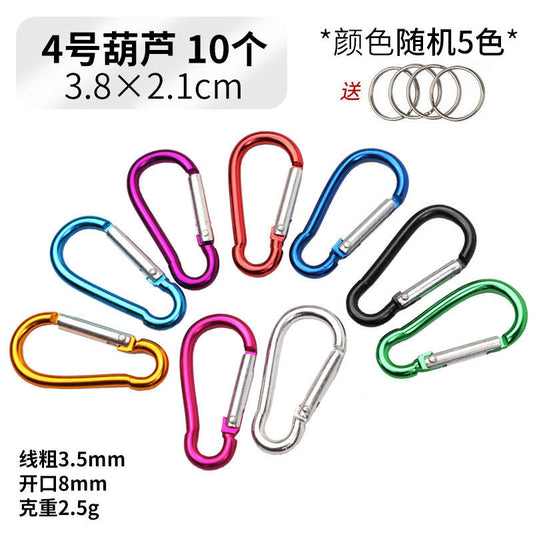 Outdoor Mini Aluminum Alloy Carabiner Clip for Backpack