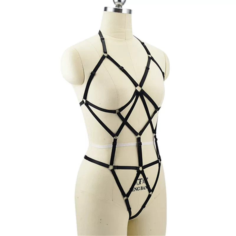 Fashion, foreign trade, European and American sexy temptation, provocation, elastic corset, strap-on, flirting, sexy, sexy, exposing female breasts, one-piece clothes