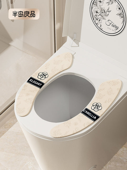 Peninsula Liangpin toilet seat cushion with antibacterial mat Four seasons universal household summer adhesive thin toilet seat cushion
