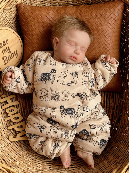 European and American newborn baby jumpsuits, autumn and winter boys and girls, baby thickened cotton clothes, warm padded jackets, winter clothes, and outing crawling clothes