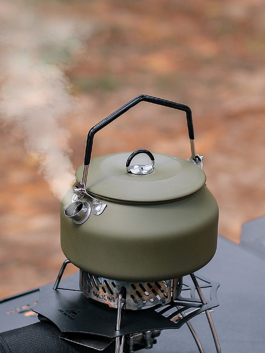 Outdoor camping coffee pot 304 stainless steel kettle picnic portable teapot fishing self-drive trip kettle