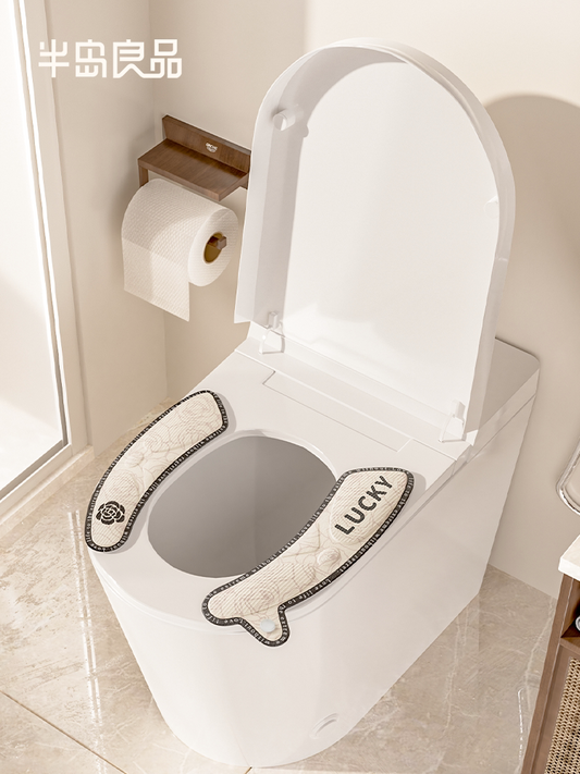 2026 New Waterproof Toilet Seat Sticker Antibacterial Cushion Four Seasons Universal Household Summer Adhesive Summer Thin Model