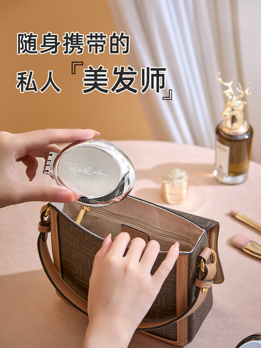 Small comb, portable folding comb, ladies children's airbags, air cushion, smooth hair massage, mini mirror, integrated comb