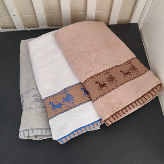 Chinese Knot Baby Bamboo Fiber Thickened Bath Towel Pure Cotton Super Soft Couple Business Bath Towel Adult Bath Towel 70*140