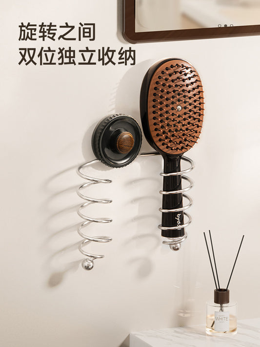 Bathroom comb storage rack, bathroom toothbrush, razor, suction cup, wall hanging organizer, toilet storage artifact
